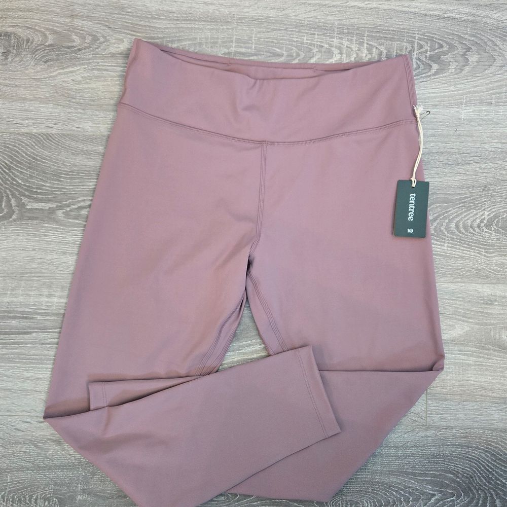 NWT Tentree womans‎ in motion high rise leggings Sz XL twilight mauve w/ pocket